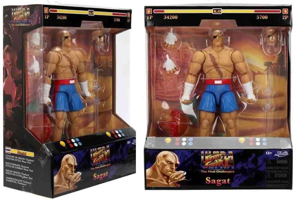 Ultra Street Fighter II: The Final Challengers - Figurine 1/12 Sagat 15 cm - Jada Toys