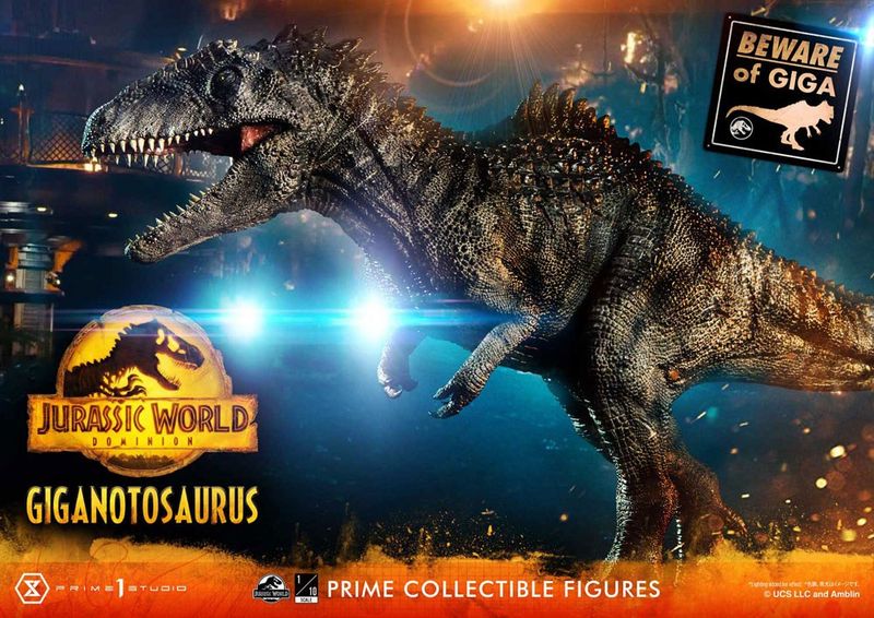 Jurassic World : Le Monde d'après - Statuette Prime Collectibles 1/38 Giganotosaurus Toy Version 22 cm - Prime 1 Studio