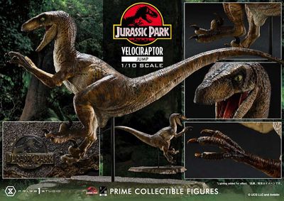 Jurassic Park - Statuette Prime Collectibles 1/10 Velociraptor Jump 21 cm - Prime 1 Studio