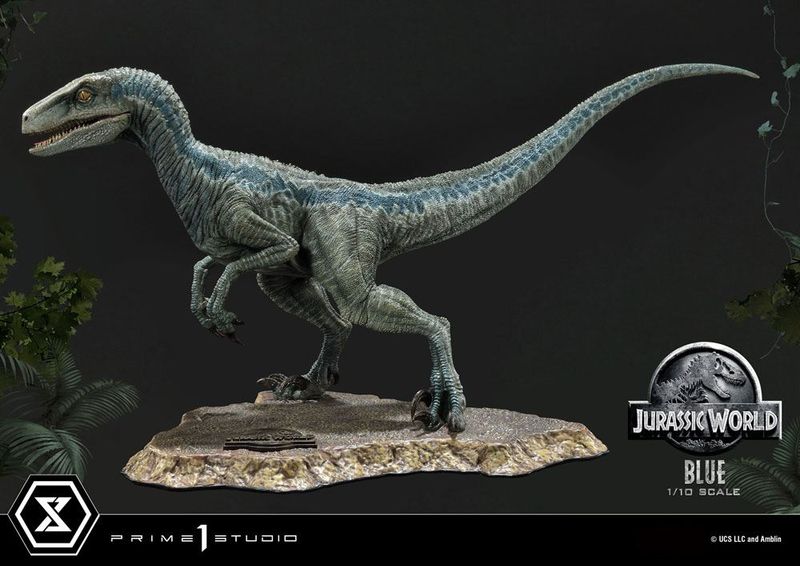 Jurassic World: Fallen Kingdom - Statuette Prime Collectibles 1/10 Blue (Open Mouth Version) 17 cm - Prime 1 Studio