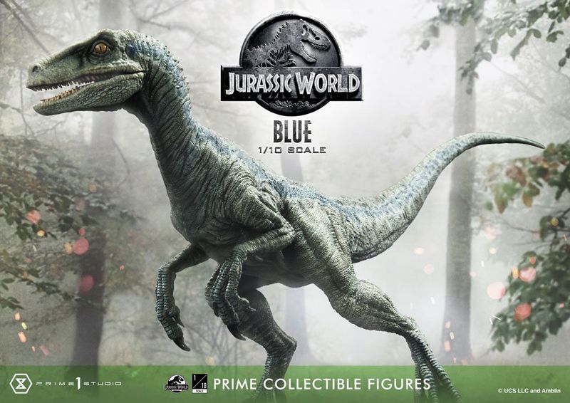 Jurassic World: Fallen Kingdom - Statuette Prime Collectibles 1/10 Blue (Open Mouth Version) 17 cm - Prime 1 Studio