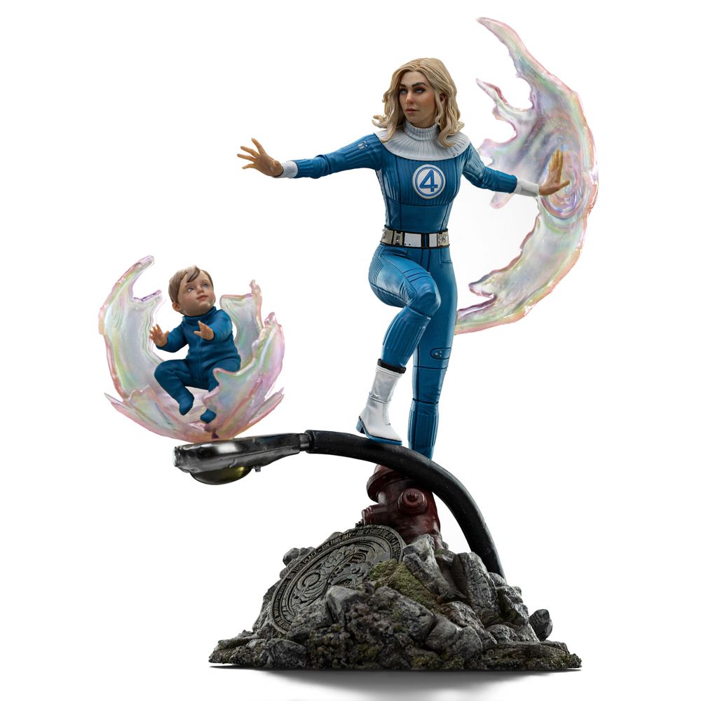 Les Quatre Fantastiques : Premiers Pas - Statue Femme Invisible et Franklin 1/10 - Iron Studios