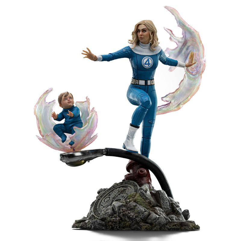 Les Quatre Fantastiques : Premiers Pas - Statue Femme Invisible et Franklin 1/10 - Iron Studios