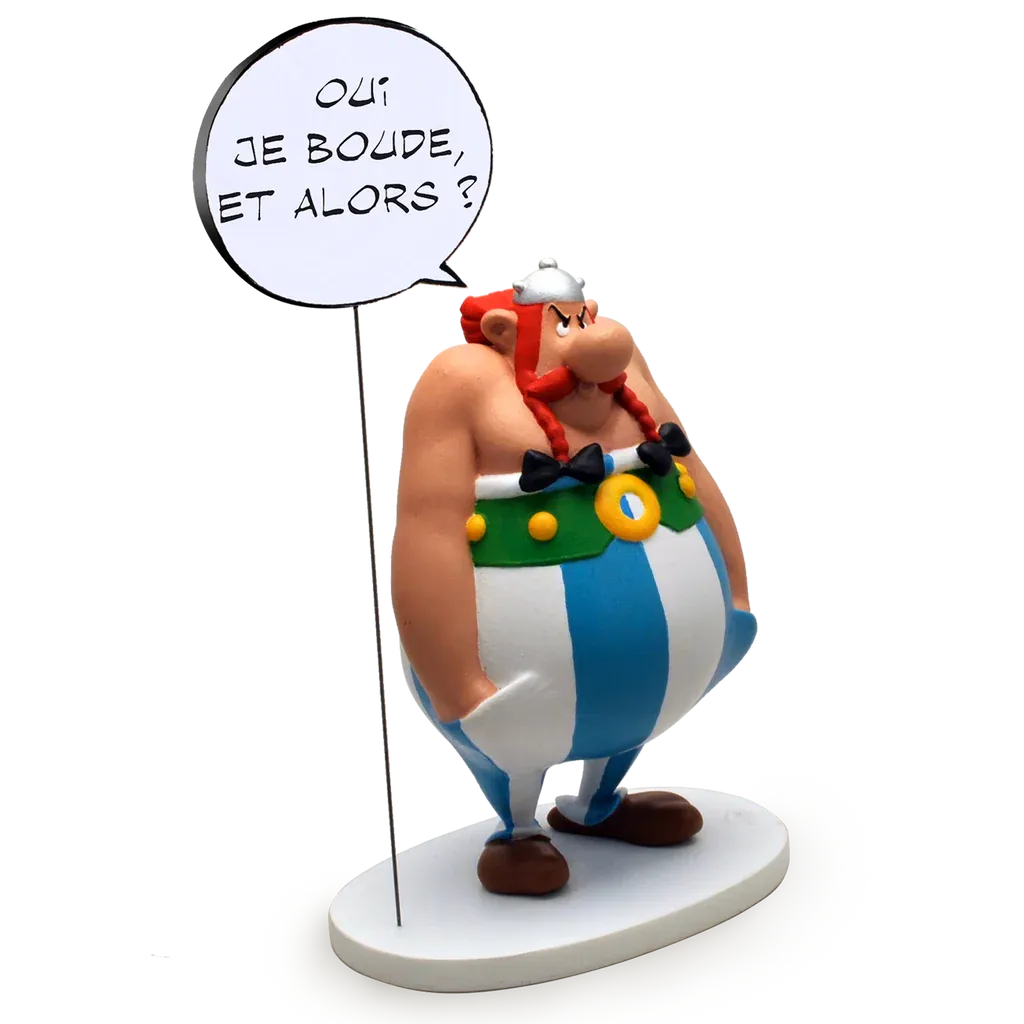 Astérix - Figurine Résine Obélix Collection Bulles 19 cm - Plastoy