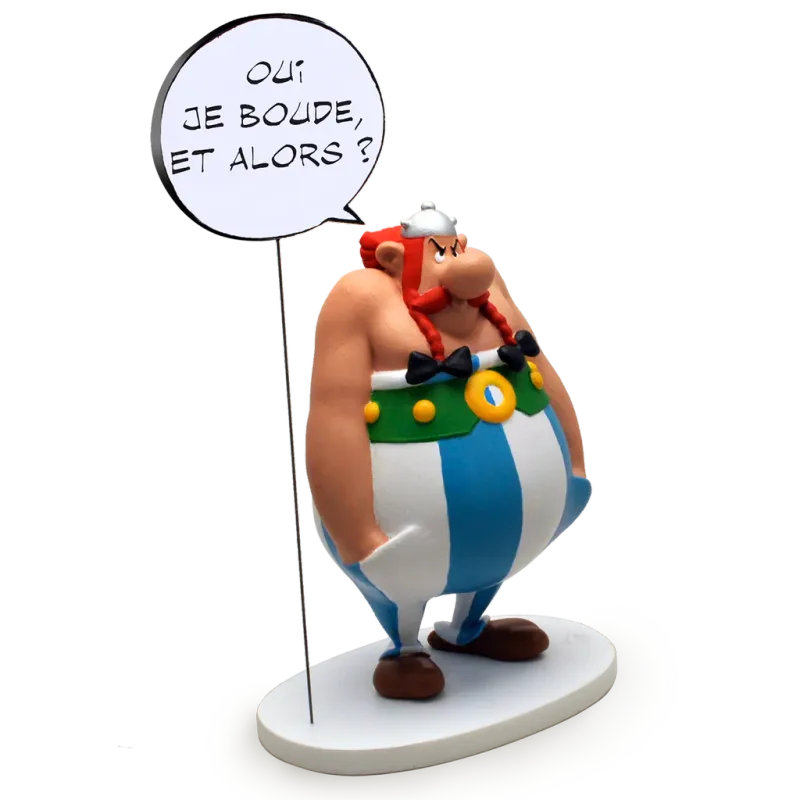 Astérix - Figurine Résine Obélix Collection Bulles 19 cm - Plastoy