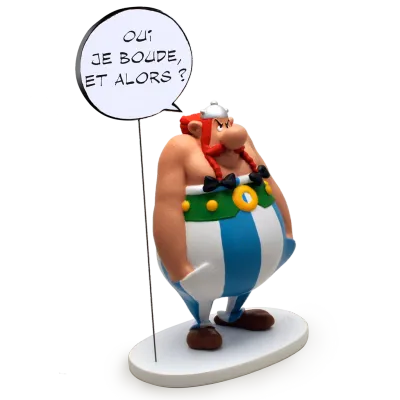 Astérix - Figurine Résine Obélix Collection Bulles 19 cm - Plastoy