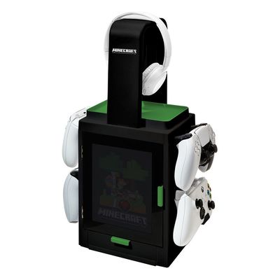 Minecraft - Station de rangement gaming avec éclairage - Numskull