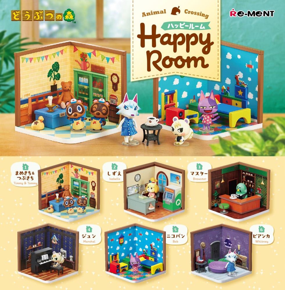 Animal Crossing - Assortiment figurines Blind Box Happy Room (6 figurines) - Re-Ment