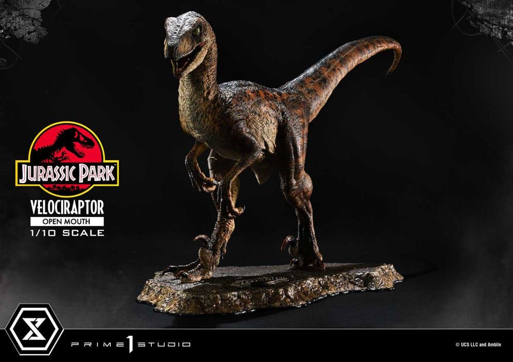 Jurassic Park - Statuette Prime Collectibles 1/10 Velociraptor Open Mouth 19 cm - Prime 1 Studio