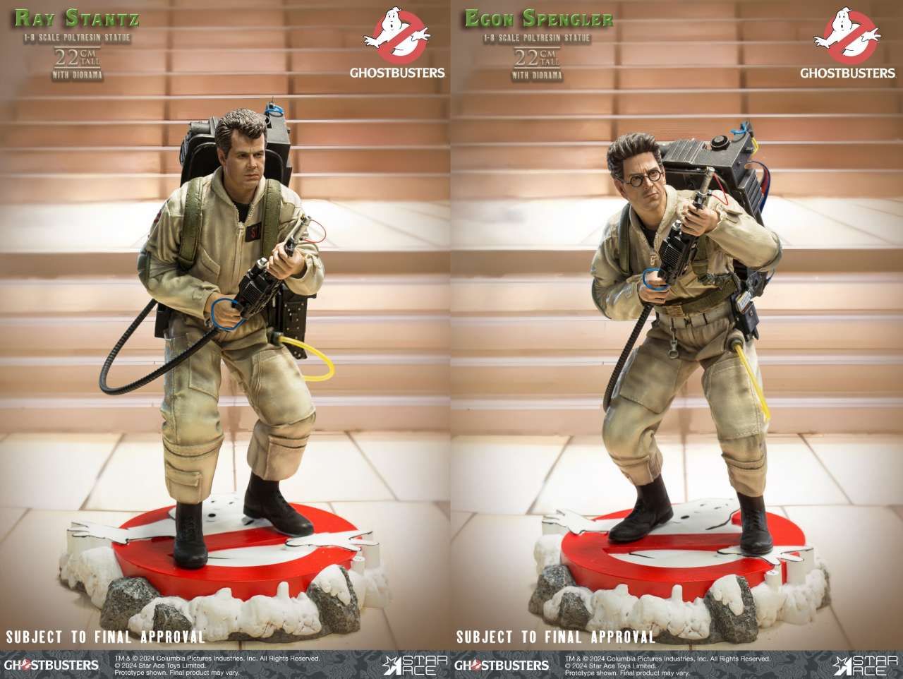 Ghostbusters - Twin Pack Statue Résine Egon &amp; Ray 1/8 - Star Ace