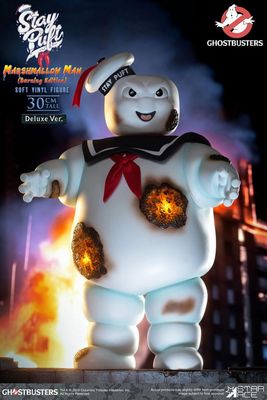 Ghostbusters - Statuette Soft Vinyl Stay Puft Marshmallow Burning Edition Deluxe Version 30 cm - Star Ace