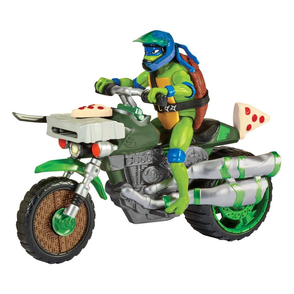 Tortues Ninja : Teenage Years - Figurine Drive N Kick Leonardo &amp; véhicule 11 cm - Playmates