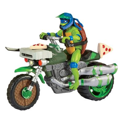 Tortues Ninja : Teenage Years - Figurine Drive N Kick Leonardo &amp; véhicule 11 cm - Playmates