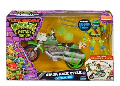 Tortues Ninja : Teenage Years - Figurine Drive N Kick Leonardo &amp; véhicule 11 cm - Playmates