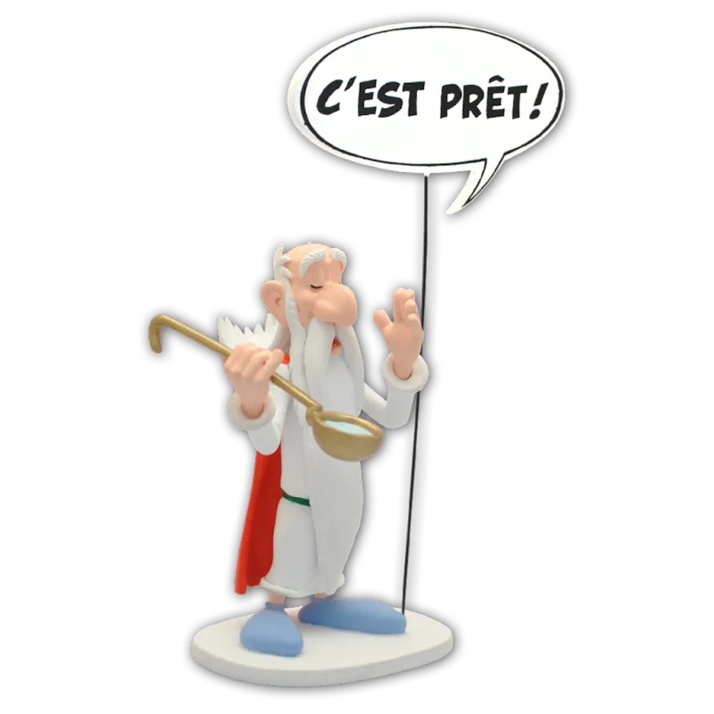 Astérix - Figurine Résine Panoramix Collection Bulles 17 cm - Plastoy