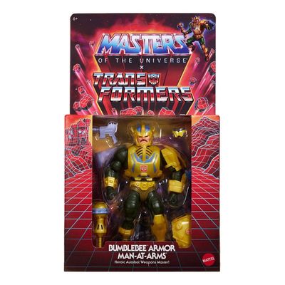 Masters of the Universe x Transformers - Figurine Bumblebee Armor Man-At-Arms Exclusive 14 cm