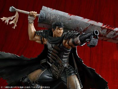 Berserk - Statuette 1/7 Guts Black Swordsman Ver. 26 cm - Medicos