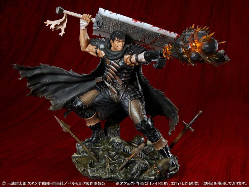 Berserk - Statuette 1/7 Guts Black Swordsman Ver. 26 cm - Medicos