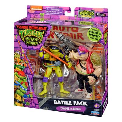 Tortues Ninja - Figurines Donatello vs. Bebop 11 cm - Playmates