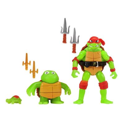 Tortues Ninja - Pack 3 figurines Raphael Evolution 10 cm - Playmates