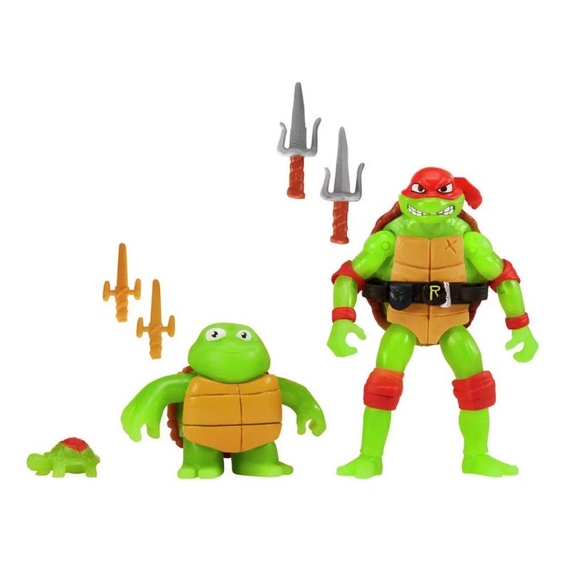Tortues Ninja - Pack 3 figurines Raphael Evolution 10 cm - Playmates