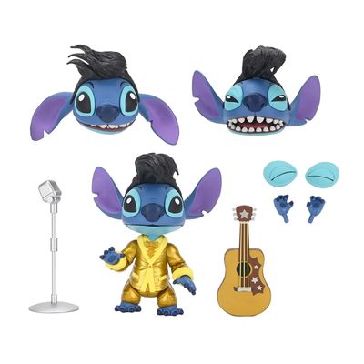 Disney - Lilo et Stitch - Figurine Ultimate Gold Suit Elvis Stitch 5cm - Neca