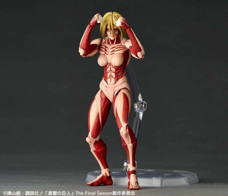 Attack On Titan - Figurine Amazing Yamaguchi Revoltech Annie Titan Féminin - Kaiyodo