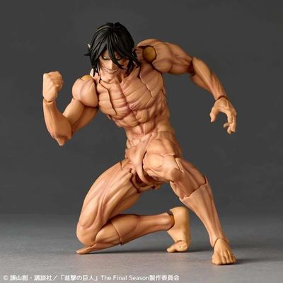 Attack On Titan - Figurine Amazing Yamaguchi Revoltech Eren Titan Assaillant - Kaiyodo