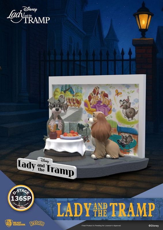 Disney - Diorama D-Stage La Belle et le Clochard 12 cm  - Beast Kingdom
