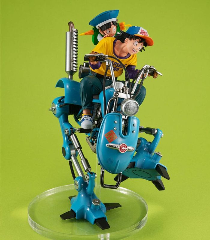 Dragonball Z - Diorama Desktop Real McCoy EX Son Goku &amp; Son Gohan &amp; Robot with two legs 20 cm - Megahouse