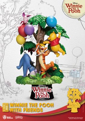 Disney - Diorama D-Stage Winnie l&#39;Ourson With Friends 16 cm - Beast Kingdom