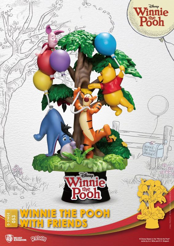 Disney - Diorama D-Stage Winnie l&#39;Ourson With Friends 16 cm - Beast Kingdom