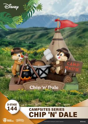 Disney - Diorama D-Stage Campsite Series Tic &amp; Tac 10 cm - Beast Kingdom