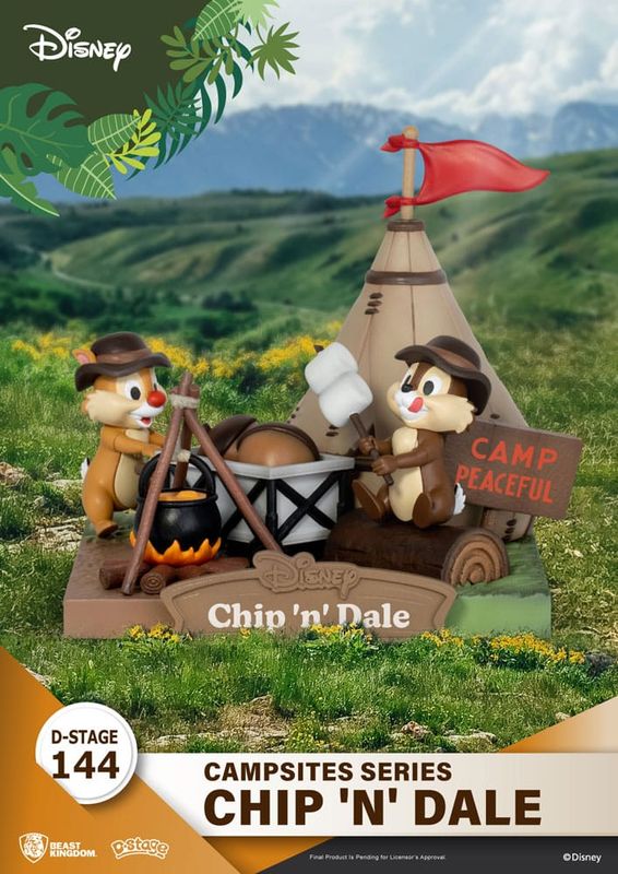 Disney - Diorama D-Stage Campsite Series Tic &amp; Tac 10 cm - Beast Kingdom