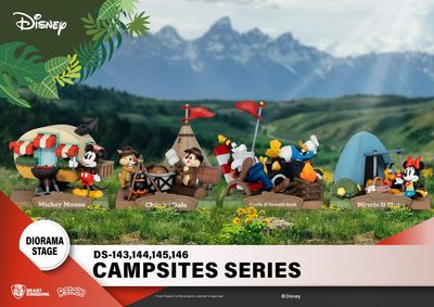 Disney - Diorama D-Stage Campsite Series Dingo &amp; Donald 10 cm - Beast Kingdom