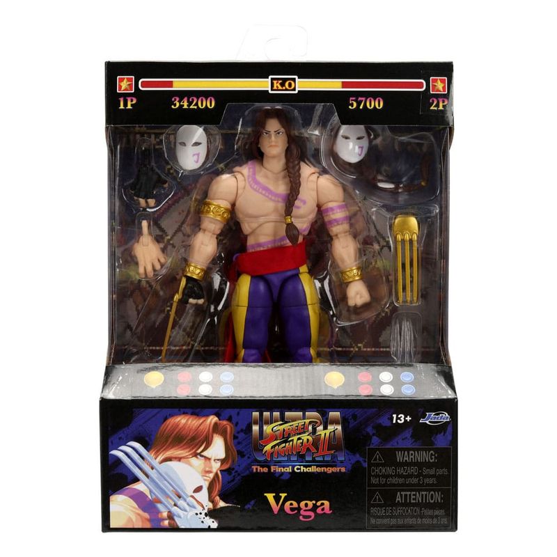 Ultra Street Fighter II: The Final Challengers - Figurine 1/12 Vega 15 cm - Jada Toys