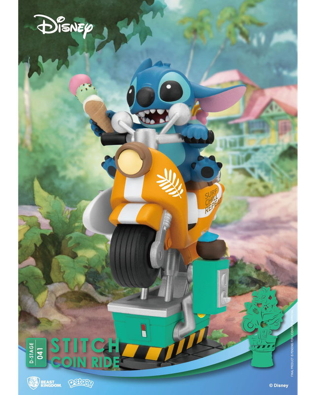 Lilo &amp; Stitch - Diorama D-Stage Stitch Coin Ride 16 cm - Beast Kingdom