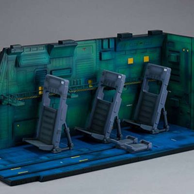 MS Gundam SEED - Diorama Realistic Model Series 1/144 White Base Catapult Deck Anime Edition - Megahouse