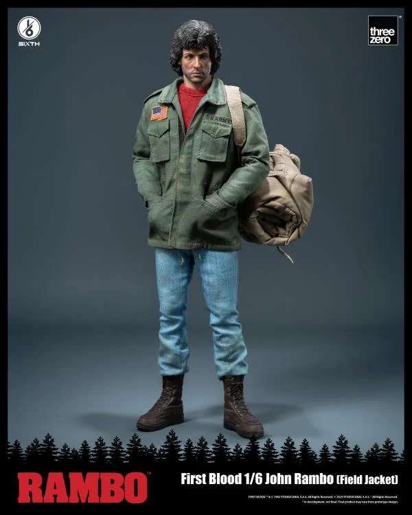Rambo : First Blood - Figurine 1/6 John Rambo (Field Jacket) 31 cm - ThreeZero