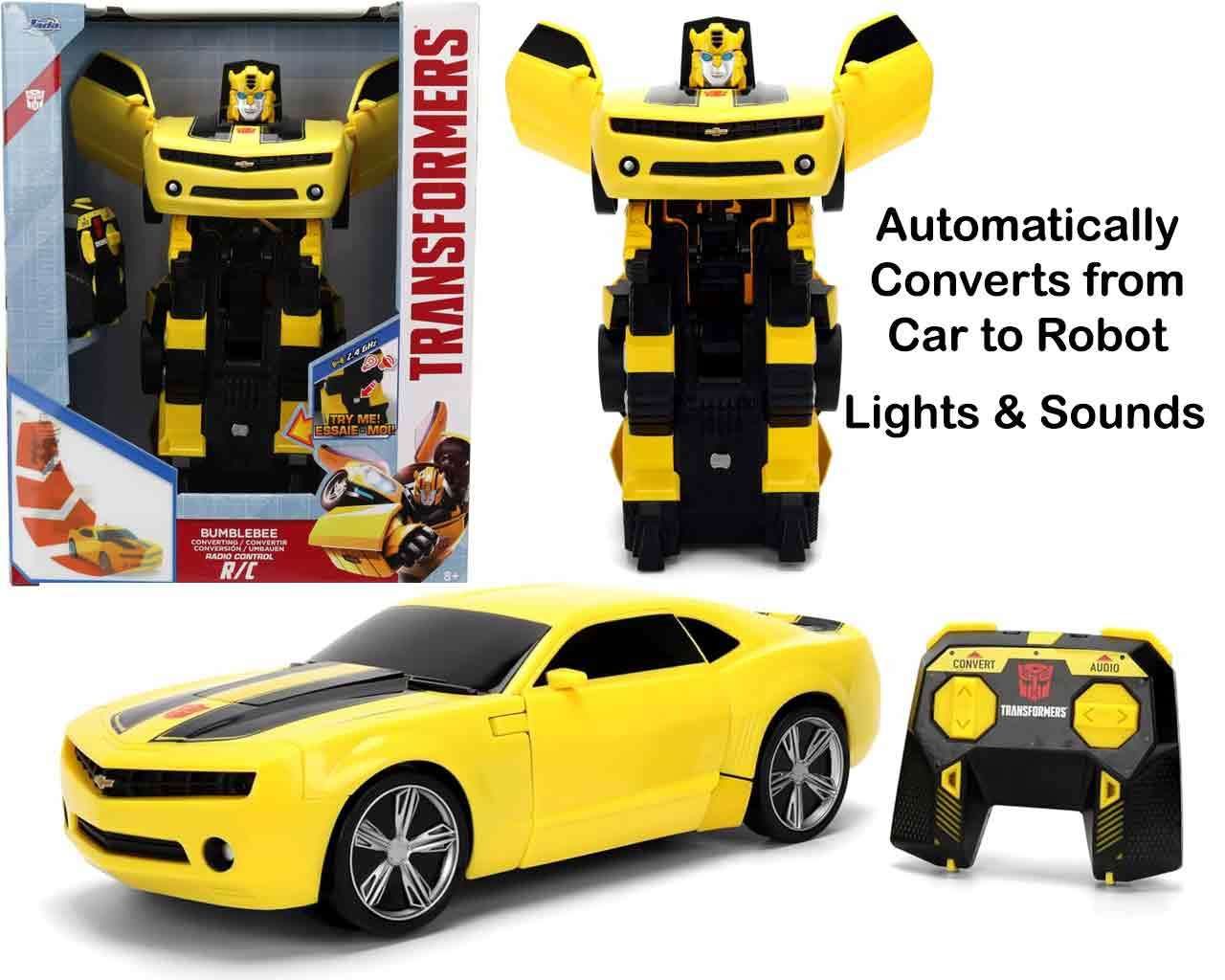 Transformers - Voiture Radio Commandée Bumblebee transformable en Robot - Jada Toys
