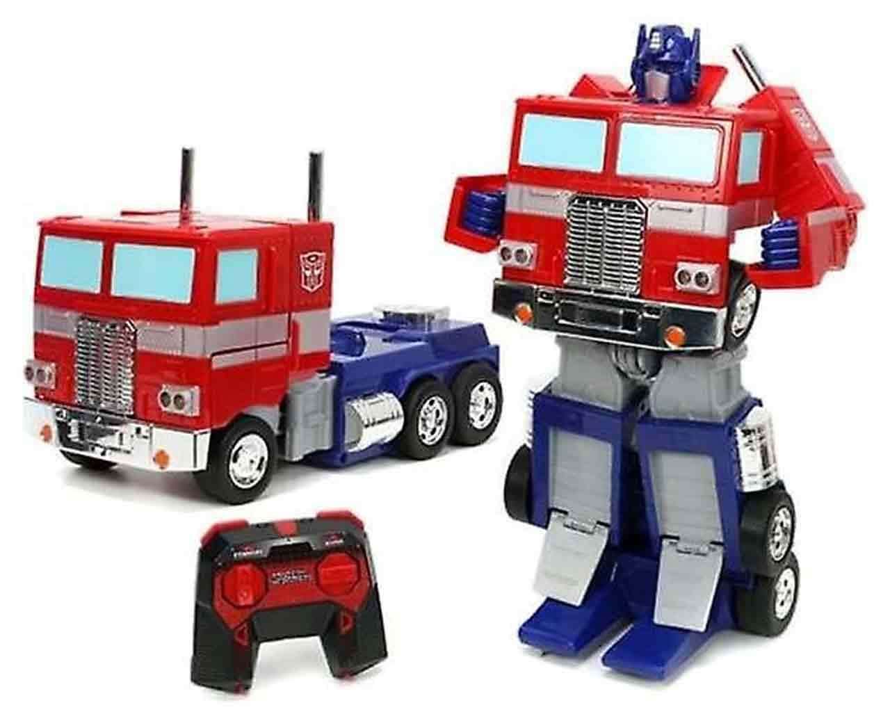 Transformers - Véhicule Radio Commandé Optimus Prime transformable en Robot - Jada Toys