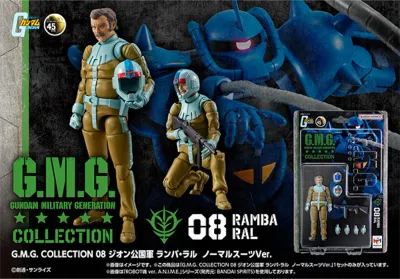 MS Gundam - Figurine G.M.G. Collection 08 Principality of Zeon Ramba Ral Normal Suit Ver. 10 cm - Megahouse