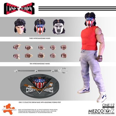 Tortues Ninja Figurine 1/12 Casey Jones 17 cm - Mezco Toys