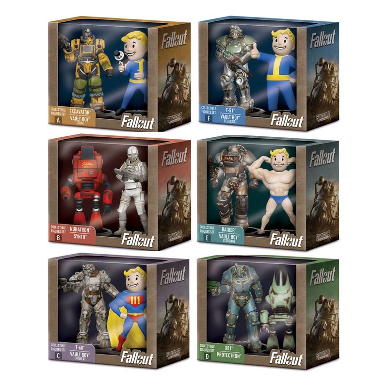 Fallout assortiment pack 6 x 2 Figurines 7 cm - Syndicate Collectibles Fallout assortiment pack 6 x 2 Figurines 7 cm - Syndicate Collectibles