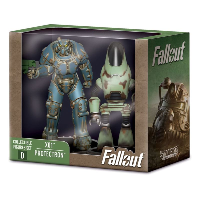 Fallout Pack 2 Figurines Set D X01 & Protectron 7 cm - Syndicate Collectibles