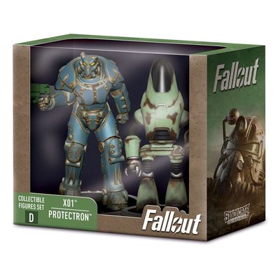 Fallout Pack 2 Figurines Set D X01 & Protectron 7 cm - Syndicate Collectibles