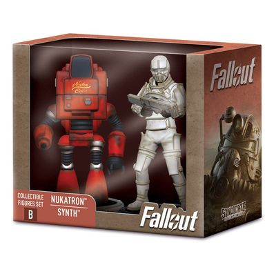Fallout Pack 2 Figurines Set B Nukatron & Synth 7 cm - Syndicate Collectibles