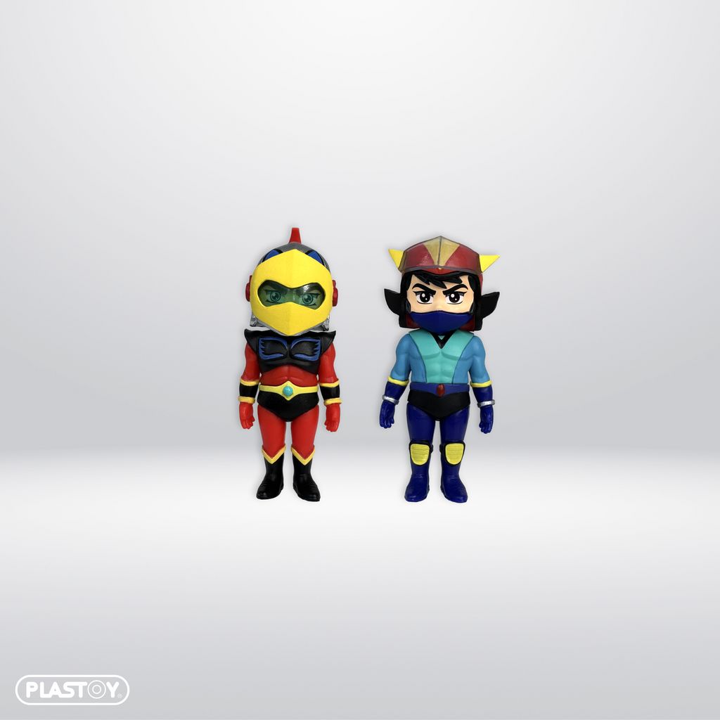 Goldorak - Pack 2 figurines Actarus &amp; Alcor - Plastoy