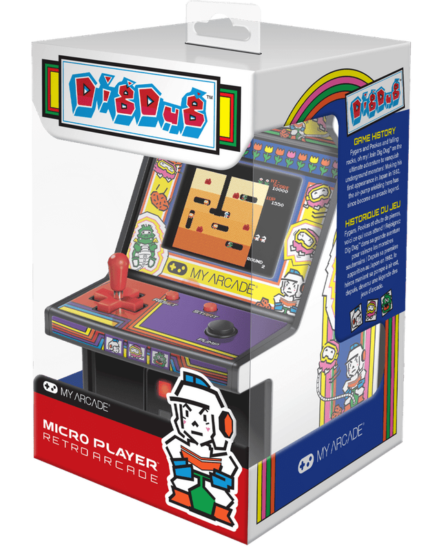 Mini Borne d'Arcade - Micro Player - Dig Dug - My Arcade