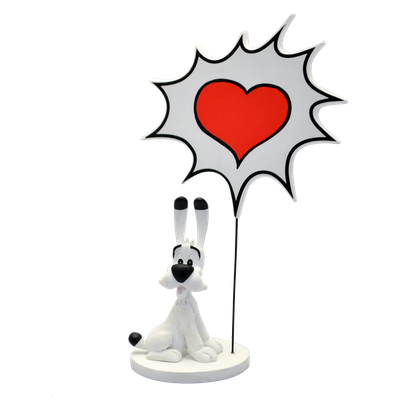 Astérix - Figurine Résine Idéfix Collection Bulles 15 cm - Plastoy